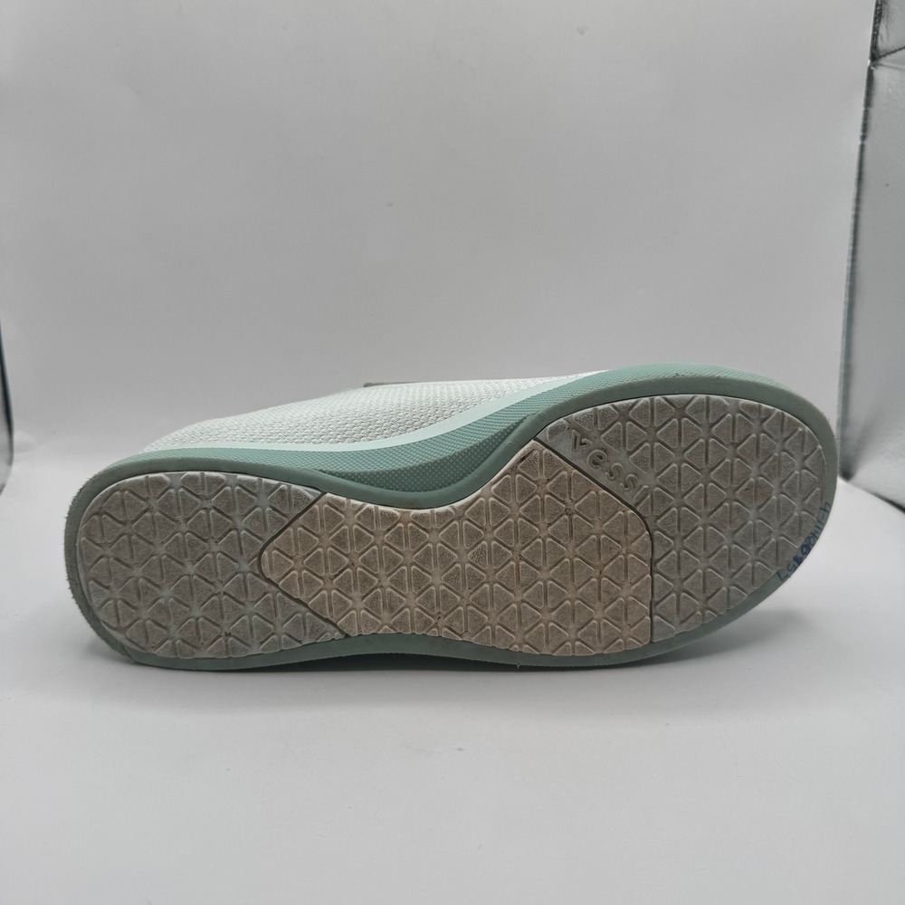 Vessi Weekend Sneaker Women 10 Grey Sage Green Waterproof Knit Low Top Shoes - Picture 8 of 12
